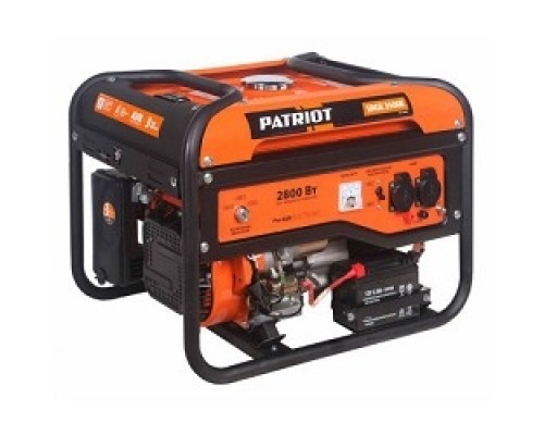 [Генераторы] Генератор бензиновый PATRIOT Max Power SRGE 3500E [474103150] { Двигатель: 4т, OHV, АИ-92, 210 сс, 7 л.с; Напряжение: 1ф, 220В, 50Гц, AVR; Мощность ном/макс: 2.5/2.8 кВт}