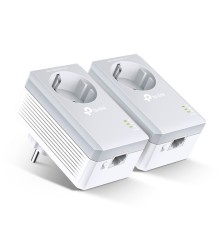 TP-Link TL-PA4010P KIT AV600 Комплект адаптеров Powerline со встроенной розеткой