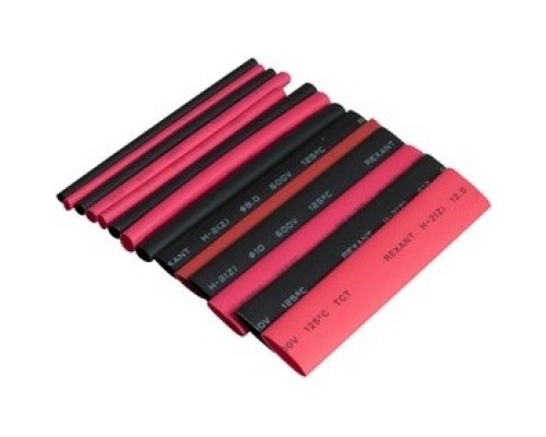 [Rexant Термоусадочные трубки] Rexant (29-0106) Набор термоусаживаемых трубок ТУТ нг №6 MAXIMUM 2:1, упаковка 14 шт. по 10 см