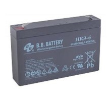 АКБ B.B. Battery HR 9-6 (6В 9Ач  ДхШхВ 151x34x94 мм, масса 1,4 кг) клеммы F2