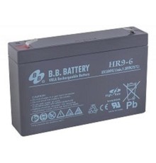 АКБ B.B. Battery HR 9-6 (6В 9Ач  ДхШхВ 151x34x94 мм, масса 1,4 кг) клеммы F2