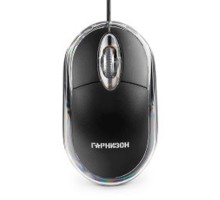 Гарнизон Мышь GM-100, USB, чип- Х, черный, 1000 DPI, 2кн.+колесо-кнопка