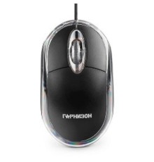 Гарнизон Мышь GM-100, USB, чип- Х, черный, 1000 DPI, 2кн.+колесо-кнопка