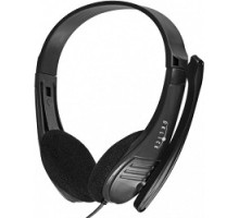 Oklick HS-M150 черный 2м накладные (NO-003N) [428963]