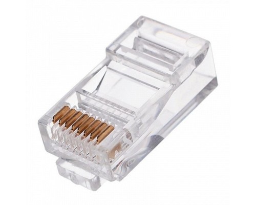 [Коннектор] Cablexpert Вилка RJ-45 (8P8C) универсальная. кат.5e. со сквозным отверстием  (100 шт.) (LC-PTU-01/100)
