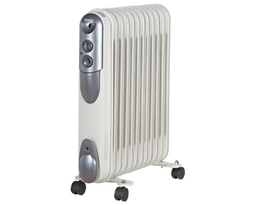 [Тепловые пушки] Ресанта ОМПТ-12Н [67/3/5] Масляный радиатор { 2,5кВт, 570x140x650, 12 секций, 12,2 кг }