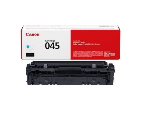 [Расходные материалы] Canon Cartridge 045C  1241C002 Тонер-картридж голубой  для Canon i-SENSYS MF631/633/635, LBP611 (1300 стр.) (GR)
