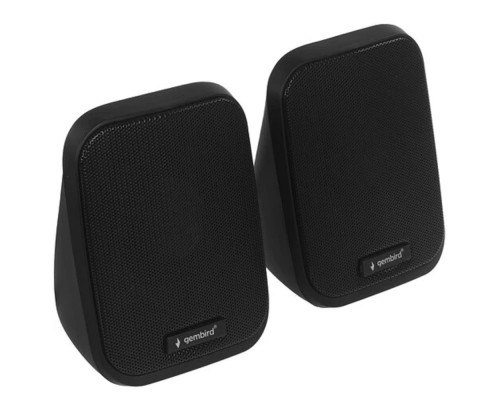 [Колонки] Акустич. система 2.0 Gembird SPK-100, черный, 6 Вт, рег. громкости, USB-питание					