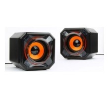 Акустич. система 2.0 Gembird SPK-405, пассив. излучатели, черный, 5 Вт, рег. громкости USB-питание					