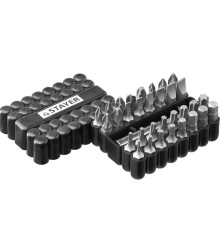 STAYER Набор, Master 26085-H33: Биты Cr-V, с магнитным адаптером, в ударопрочном держателе, 33 предмета [26085-H33]