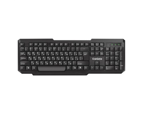 [Клавиатуры] Exegate EX264084RUS Клавиатура Exegate LY-404, <USB, черная, 104кл, Enter большой> Color box
