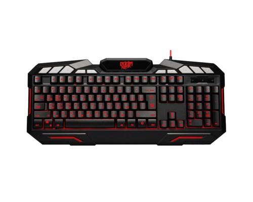 [Клавиатура] Defender Клавиатура Doom Keeper GK-100DL RU [45100] {Игровая клавиатура, 3-х цветная,19 Anti-Ghost}