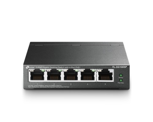 [Сетевое оборудование] TP-Link TL-SG1005P Настольный коммутатор с 5 гигабитными портами (4 порта PoE+)