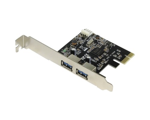 [Контроллер] Espada Контроллер PCI-E, USB3.0  2внеш. Порта, модель EU30A, oem (41668)