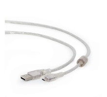 Cablexpert Кабель USB 2.0 Pro, AM/microBM, 1,8м, экран, феррит.кольцо, прозрачны (CCP-mUSB2-AMBM-6-TR)