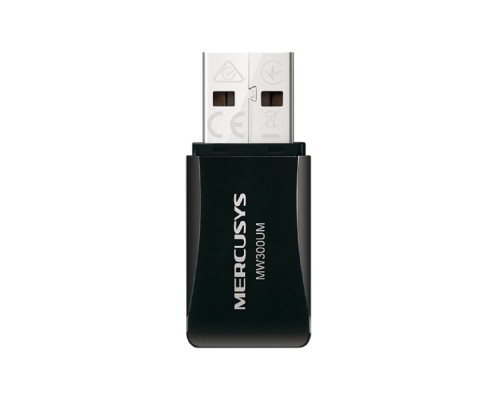 [Mercusys] Mercusys MW300UM Компактный USB-адаптер с поддержкой Wi-Fi N300