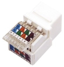 Rexant (03-1011) Модуль Keystone Jack RJ-45(8P8C), UTP, CAT 5e, тип 180 градусов, белый
