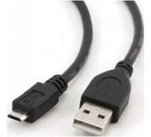 Cablexpert Кабель USB 2.0 Pro, AM/microBM 5P, 1м, экран, черный, пакет (CCP-mUSB2-AMBM-1M)