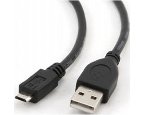 [кабели] Cablexpert Кабель USB 2.0 Pro, AM/microBM 5P, 1м, экран, черный, пакет (CCP-mUSB2-AMBM-1M)