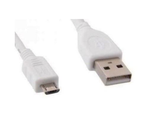[кабели] Cablexpert Кабель USB 2.0 Pro, AM/microBM 5P, 1м, экран, белый, паке (CCP-mUSB2-AMBM-W-1M)