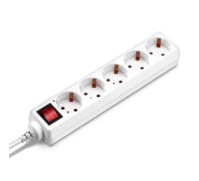 BURO Сетевой удлинитель 5 розеток, 5 метров, (BU-PS5.5/W), белый (пакет ПЭ) {828018}