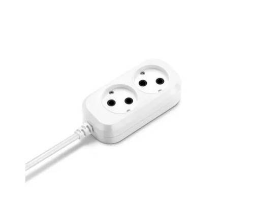 [Сетевые фильтры] BURO Сетевой удлинитель 2 розетки,3 метра, (BU-PSL2.3/W), белый (пакет ПЭ) {475304}