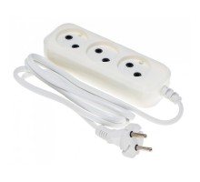 BURO Сетевой удлинитель 3 розетки,1.5 метра, (BU-PSL3.1/W), белый (пакет ПЭ) {475331}