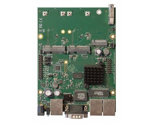 [Сетевое оборудование] MikroTik RBM33G Плата, 880 МГц, 3х 1G Ethernet, 2x miniPCIe, 2x SIM, M.2, USB 3.0, RS232