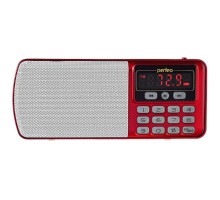 Perfeo радиоприемник цифровой ЕГЕРЬ FM+ 70-108МГц/ MP3/ питание USB или BL5C/ красный (i120-RED) [PF_5026]