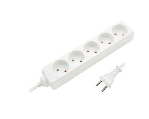 [Бытовые удлинители] СТАРТ (4607175852807) Удлинитель  5 розеток. С/У S 5x3.  Длина провода 3,0 м. Заземления нет