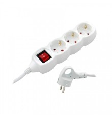 СТАРТ (4607175852722)  Удлинитель 3 розетки. С/У S 3x3-ZDV. с заземлением и защитой от детей сечение провода 3х0,75мм2. Длина провода 3 м.