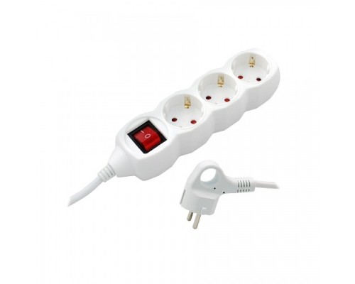 [Бытовые удлинители] СТАРТ (4607175852722)  Удлинитель 3 розетки. С/У S 3x3-ZDV. с заземлением и защитой от детей сечение провода 3х0,75мм2. Длина провода 3 м.