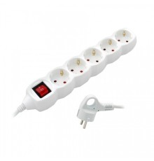 СТАРТ (4607175852852) Удлинитель 5 розеток.  С/У S 5x5-ZDV.  с заземлением и защитой от детей сечение провода 3х0,75мм2. Длина провода 5 м.