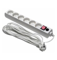 BURO Сетевой фильтр, 6 розеток, 5 метров, (600SH-16-5-W), белый (коробка) {475263}
