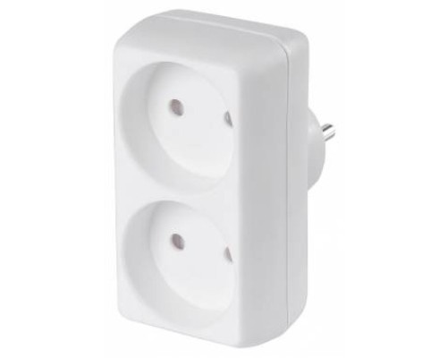 [Сетевые фильтры] BURO Сетевой разветвитель 2 розетки (BU-PS2-W), белый (пакет ПЭ) {352746}