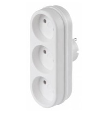 BURO Сетевой разветвитель 3 розетки (BU-PS3-W), белый (пакет ПЭ) {352742}