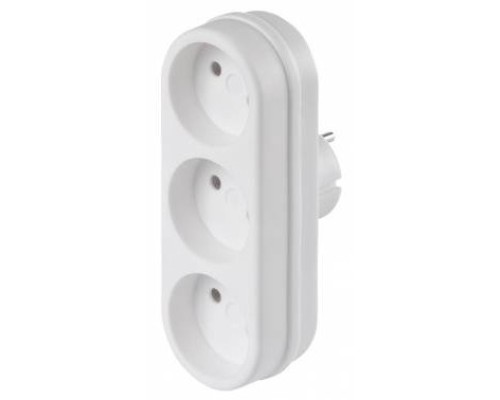 [Сетевые фильтры] BURO Сетевой разветвитель 3 розетки (BU-PS3-W), белый (пакет ПЭ) {352742}