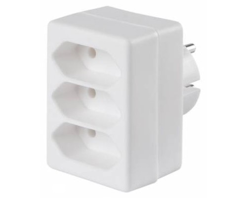 [Сетевые фильтры] BURO Сетевой разветвитель 3 розетки (BU-PS3F-W), белый (пакет ПЭ) {352750}