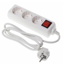BURO Сетевой удлинитель 3 розетки, 1.5 метра (BU-PS3.1/W), белый (пакет ПЭ) {475287}