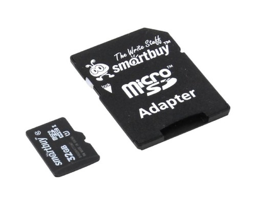 [Карта памяти ] Micro SecureDigital 32Gb Smart buy SB32GBSDCL10-01 {Micro SDHC Class 10, SD adapter}
