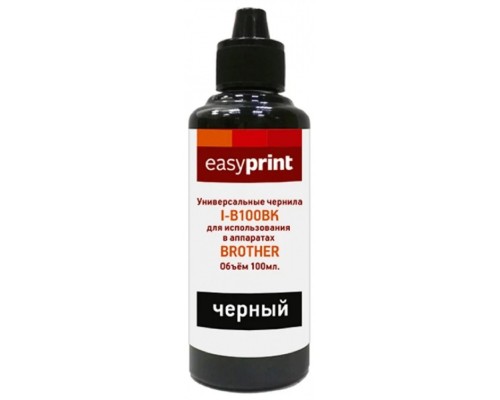 [Расходные материалы] EasyPrint  Чернила I-B100BK универсальные для Brother (100мл.) чёрный