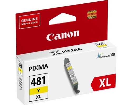 [Расходные материалы] Canon CLI-481XL Y 2046C001 Картридж для PIXMA TS6140/TS8140TS/TS9140/TR7540/TR8540, 519 стр. жёлтый