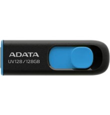A-DATA Flash Drive 128GB UV128 AUV128-128G-RBE {USB3.0, Black-Blue}