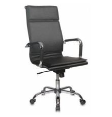 Кресло руководителя Бюрократ CH-993/black черный искусственная кожа крестовина хром [664063]