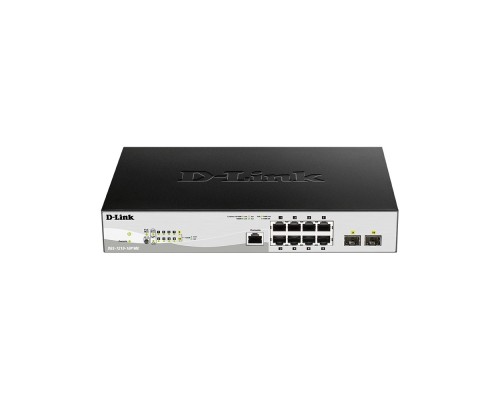 [Сетевое оборудование] D-Link DGS-1210-10P/ME/B1A Управляемый L2 коммутатор с 8 портами 10/100/1000Base-T и 2 портами 1000Base-X SFP (8 портов PoE 802.3af/at, PoE-бюджет 78 Вт)