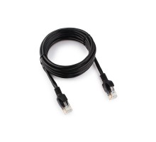 Cablexpert Патч-корд UTP PP12-2M/BK кат.5, 2м, литой, многожильный (черный)