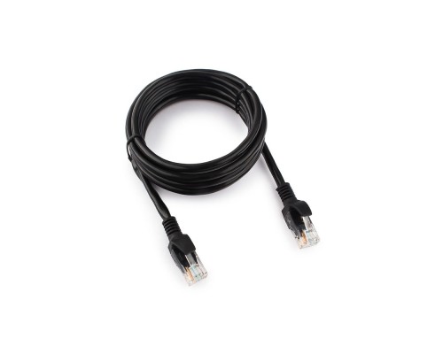 [Коммутационный шнур] Cablexpert Патч-корд UTP PP12-2M/BK кат.5, 2м, литой, многожильный (черный)
