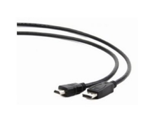 [кабели] Cablexpert Кабель DisplayPort->HDMI, 7.5м, 20M/19M, черный, экран, пакет (CC-DP-HDMI-7.5M)