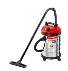 ЗУБР Пылесос строительный [ПУ-30-1400 М3] { М3-30, 30 л, 1400 Вт, сухая и влажная уборка, корпус из нержавеющей стали, розетка до 2000Вт }