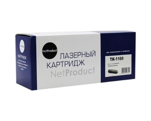 [Расходные материалы] NetProduct TK-1160 Тонер-картридж (N-TK-1160) для Kyocera-Mita P2040dn/P2040dw, 7,2K   С ЧИПОМ
